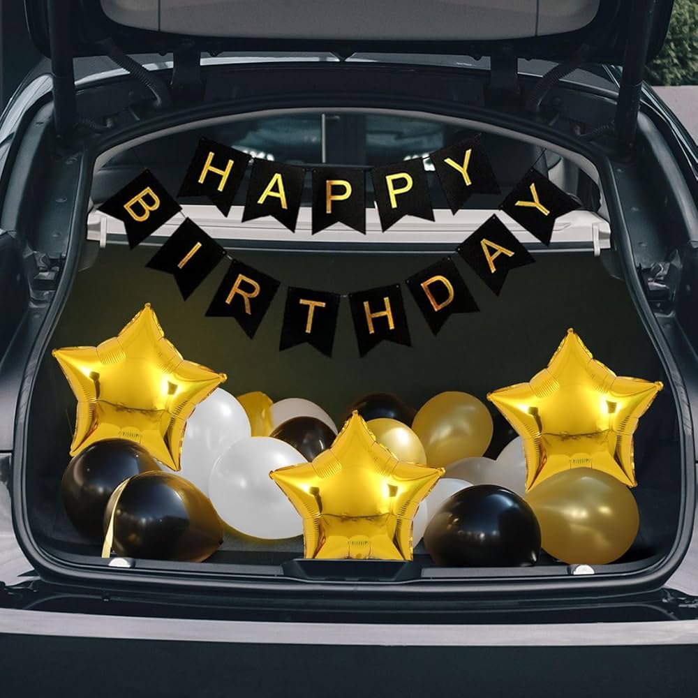 Surprise Car Boot & Wedding Car Festive Surprise Ribbon & Floral Drape (Design #09) - Home & Special Celebrations in Gurugram