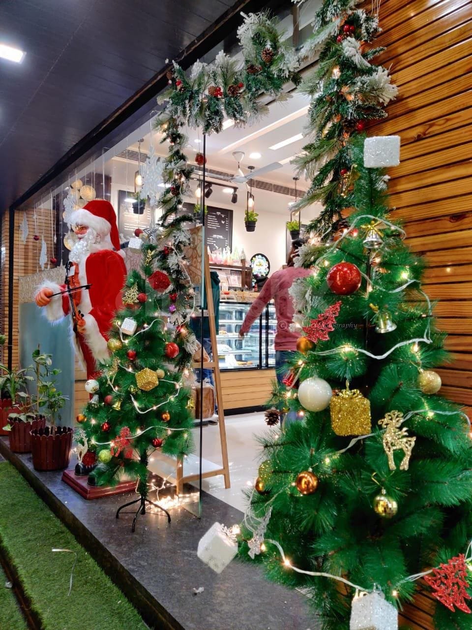 Joyous Christmas & New Year Winter Wonderland Stage Backdrop (Design #24) - Festivals in Gurugram