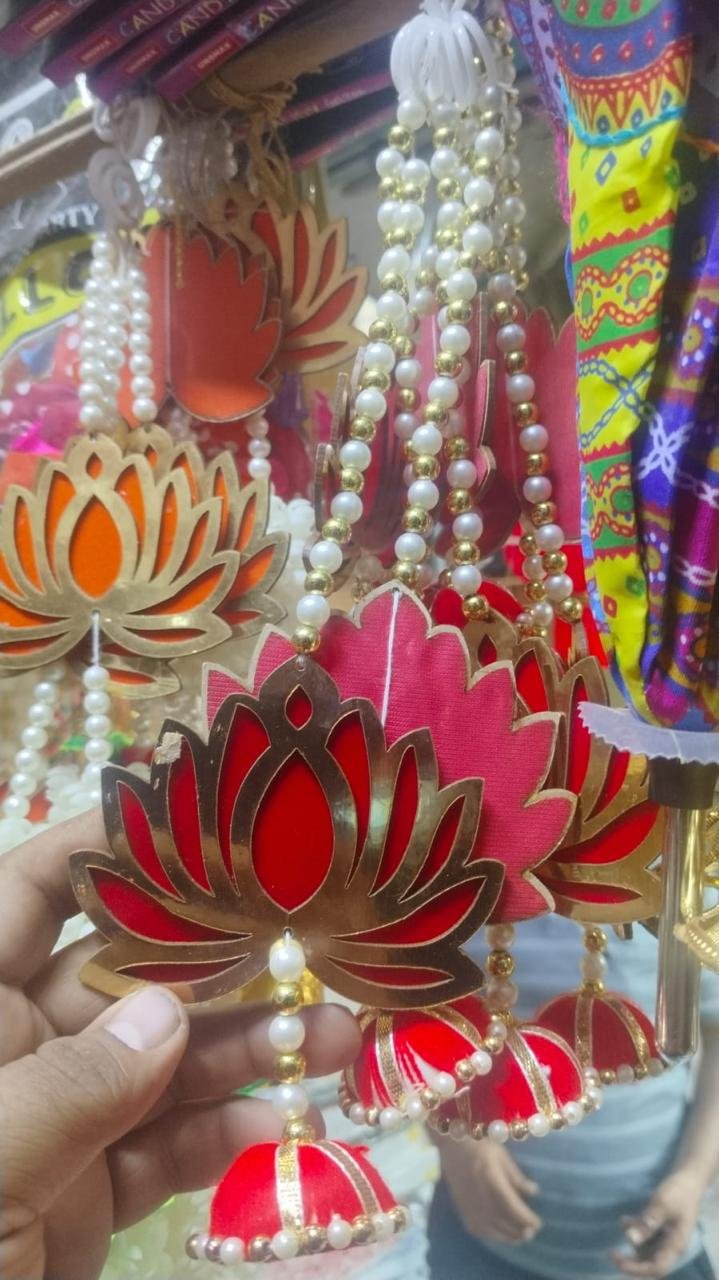 Festive Diwali & Deepavali Celebration Traditional Gold & Orange Balloon & Marigold Setup (Design #16) - Festivals in Gurugram