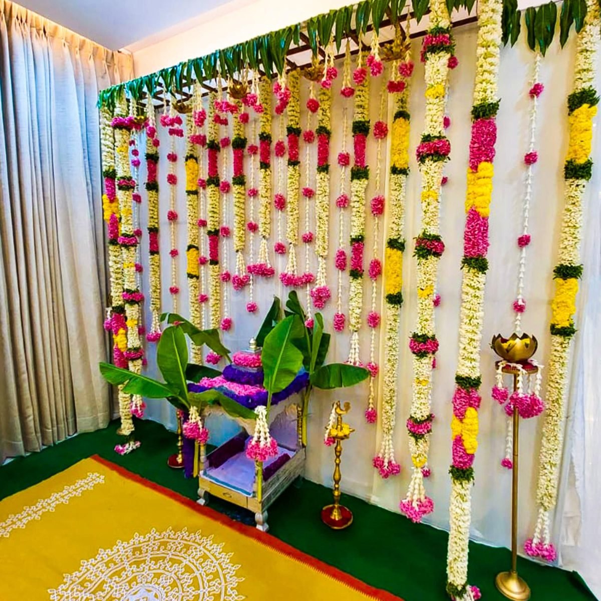 Grand Floral Backdrop Floral Luxury Flower Decoration (Design #01) - Home & Special Celebrations in Gurugram