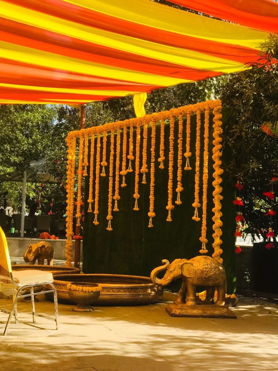 Grand Floral Backdrop Pastel Florals Stage Decoration (Design #04) - Home & Special Celebrations in Gurugram