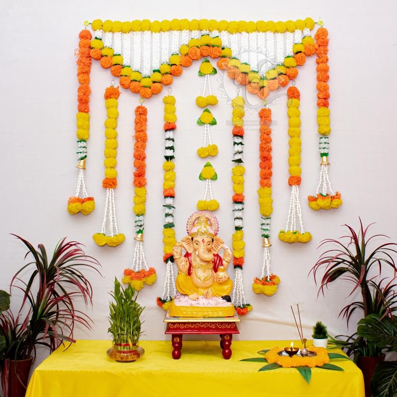 Grand Floral Backdrop Botanical Greenery Floral Wall (Design #06) - Home & Special Celebrations in Gurugram