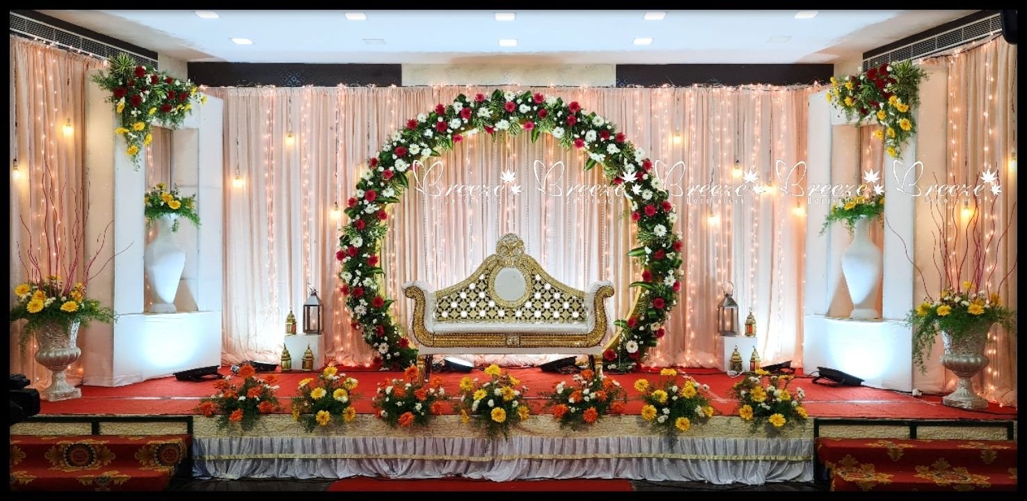 Grand Floral Backdrop Botanical Greenery Floral Wall (Design #10) - Home & Special Celebrations in Gurugram