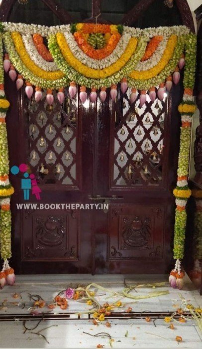 Grand Floral Backdrop Pastel Florals Stage Decoration (Design #12) - Home & Special Celebrations in Gurugram