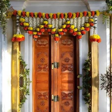 Grand Floral Backdrop Botanical Greenery Floral Wall (Design #14) - Home & Special Celebrations in Gurugram
