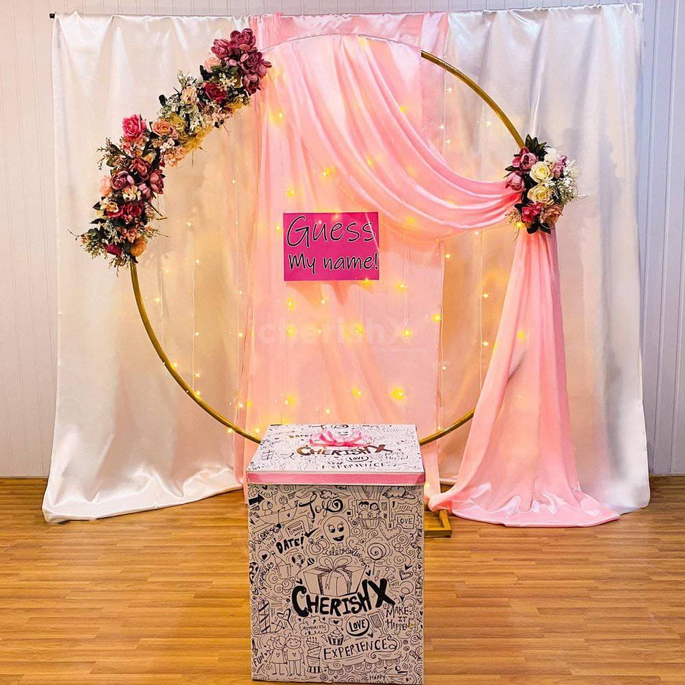 Grand Floral Backdrop Marigold Elegance Traditional Backdrop (Design #15) - Home & Special Celebrations in Gurugram