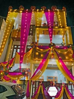 Vibrant Haldi & Mehendi Boho Floral Jhula / Swing Decor (Design #15) - Wedding & Pre-Wedding in Gurugram