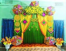 Vibrant Haldi & Mehendi Ethnic Indian Canopy Backdrop (Design #20) - Wedding & Pre-Wedding in Gurugram