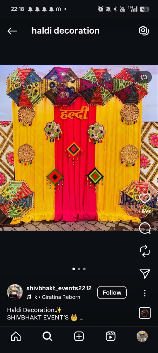 Vibrant Haldi & Mehendi Ethnic Indian Canopy Backdrop (Design #36) - Wedding & Pre-Wedding in Gurugram