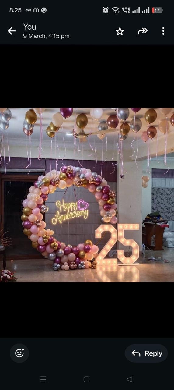 Romantic Anniversary Romantic Red Balloon Arch (Design #06) - Love & Romantic in Gurugram