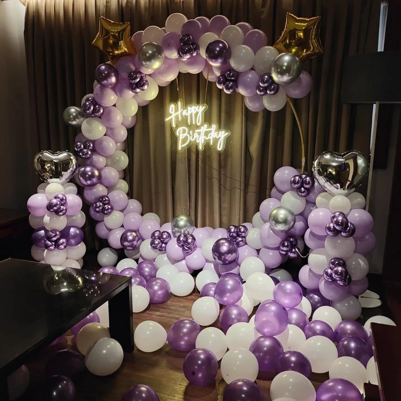 Royal Birthday Black & Gold Luxury Room Decoration (Design #16) - Birthday Decorations in Gurugram