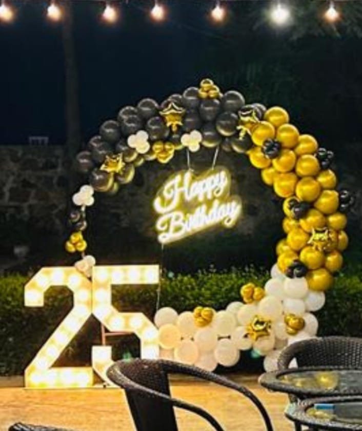 Royal Birthday Chrome Room Decoration (Design #48) - Birthday Decorations in Gurugram