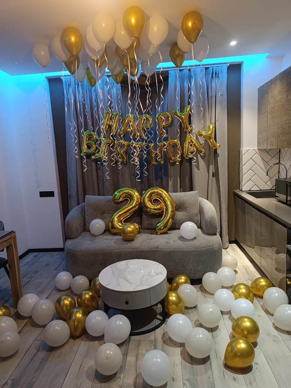 Royal Birthday Chrome Balloon Ring / Hoop (Design #58) - Birthday Decorations in Gurugram