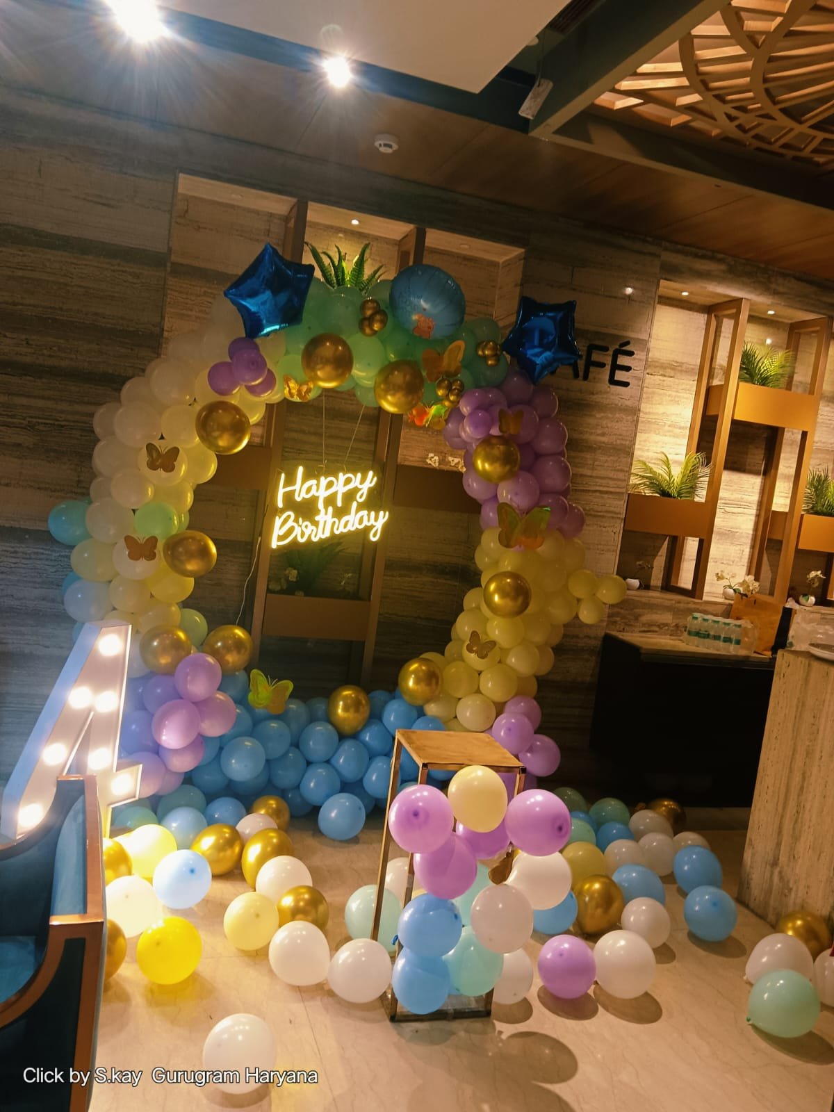Royal Birthday Pastel Elegance Room Decoration (Design #60) - Birthday Decorations in Gurugram