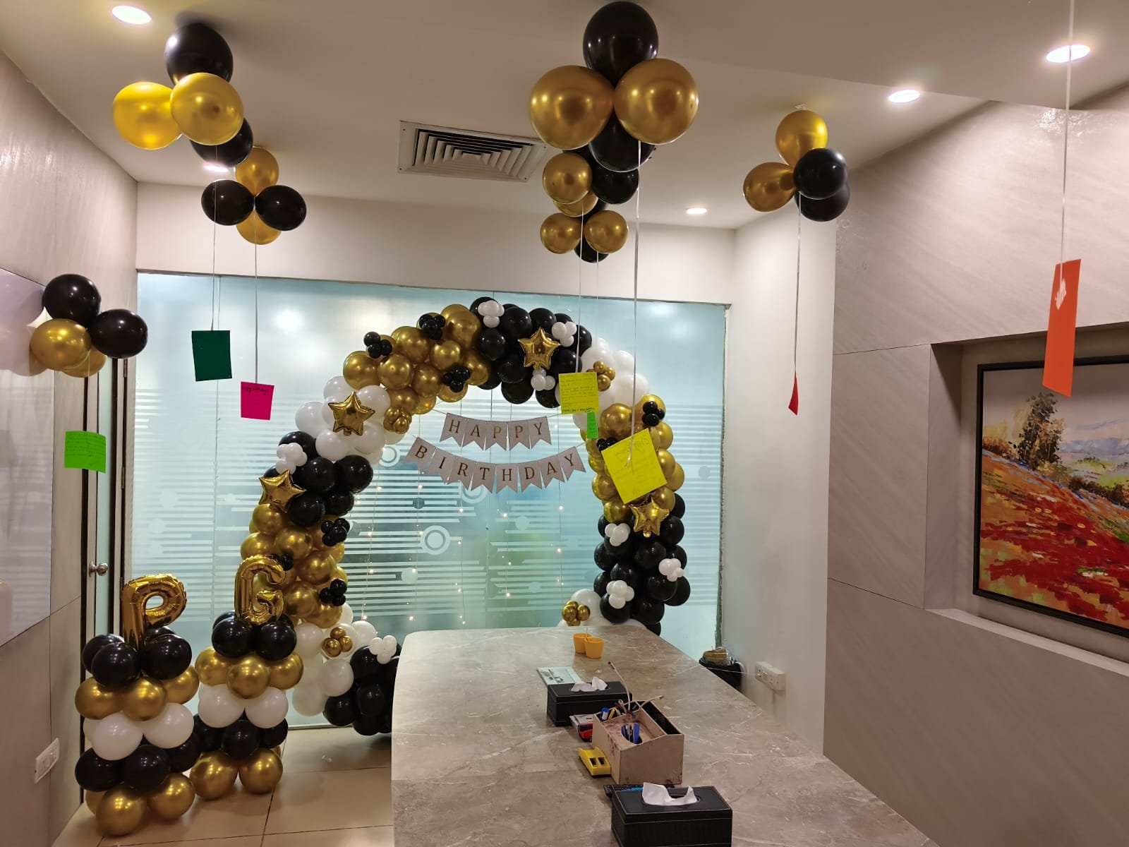 Royal Birthday Chrome Balloon Garland (Design #63) - Birthday Decorations in Gurugram
