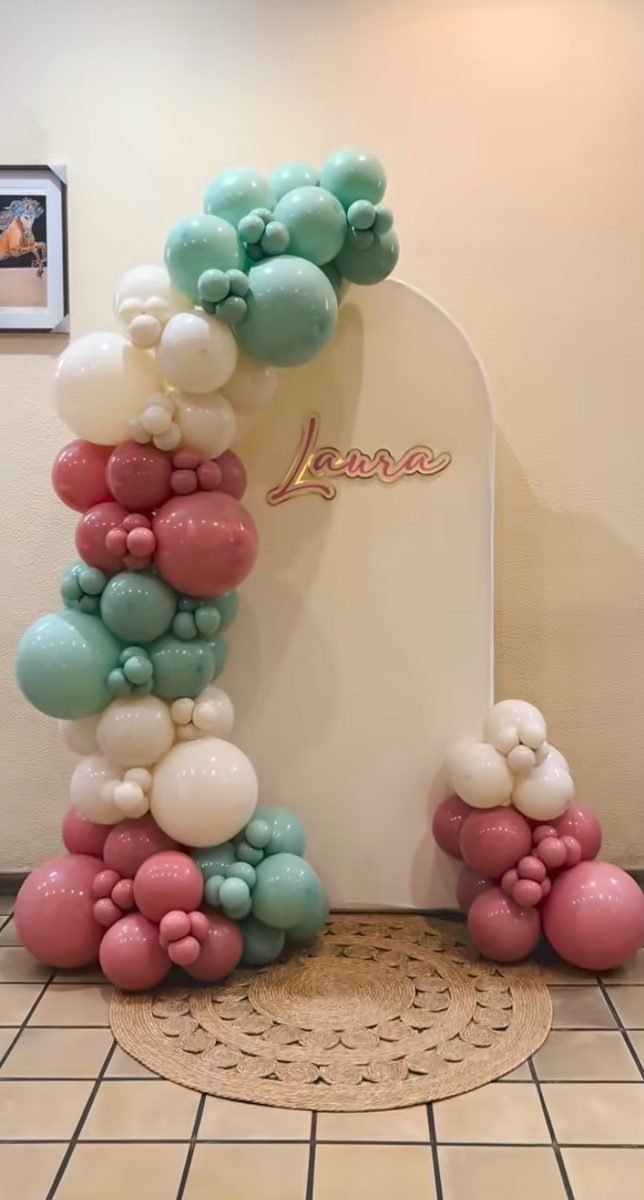 Royal Birthday Pastel Elegance Balloon Backdrop (Design #85) - Birthday Decorations in Gurugram