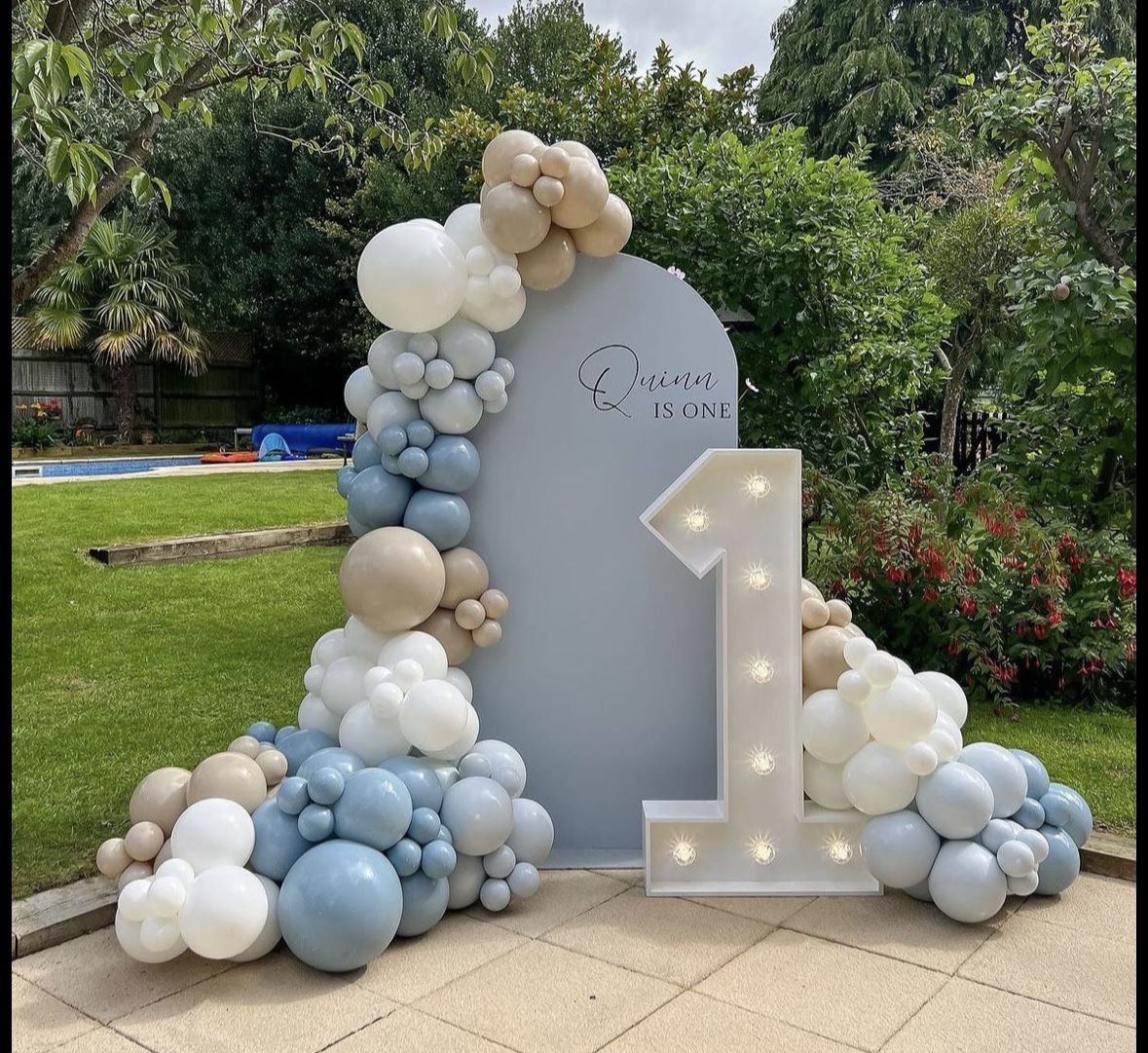 Kids Fun Birthday Cartoon Theme Balloon Arch (Design #26) - Birthday Decorations in Gurugram