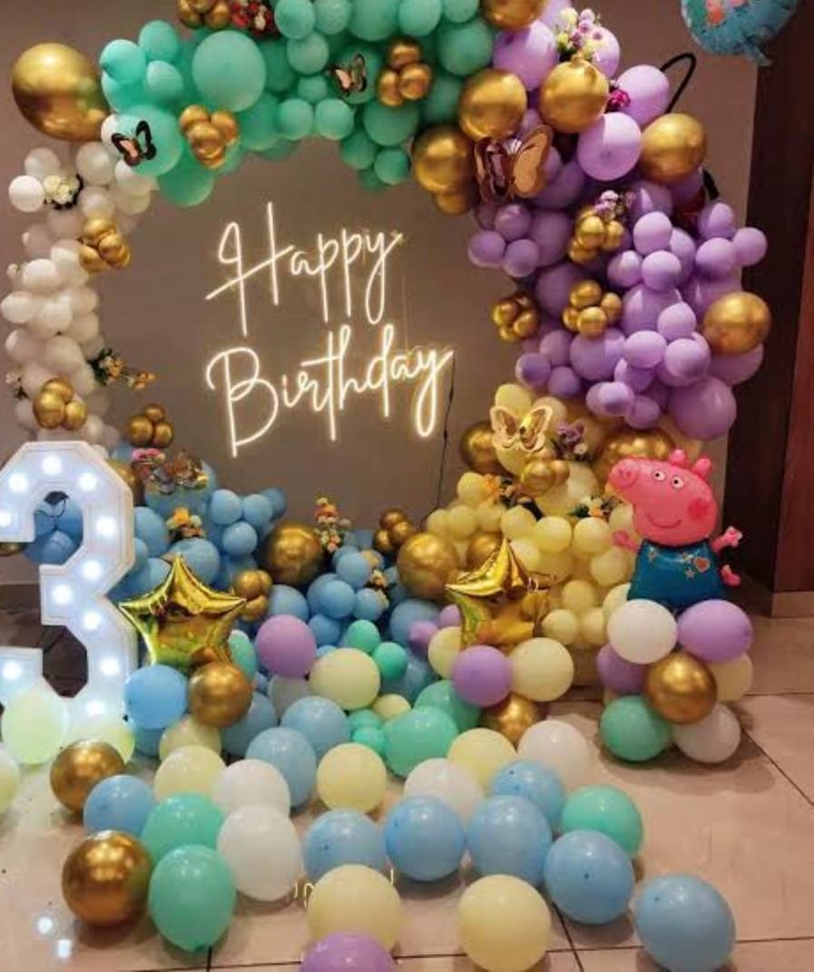 Kids Fun Birthday Cartoon Theme Theme Decoration (Design #41) - Birthday Decorations in Gurugram