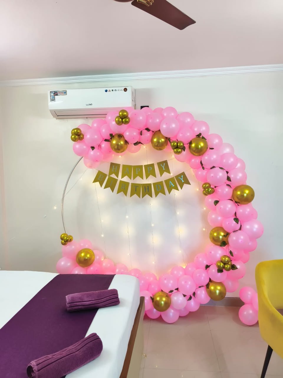 Kids Fun Birthday Princess Castle Balloon Wall (Design #60) - Birthday Decorations in Gurugram