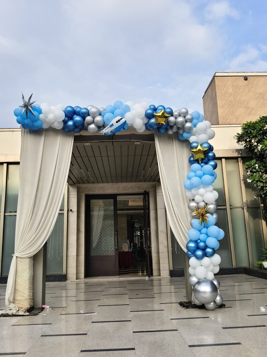 Kids Fun Birthday Cartoon Theme Balloon Arch (Design #66) - Birthday Decorations in Gurugram