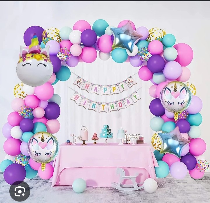 Kids Fun Birthday Pastel Dream Balloon Wall (Design #72) - Birthday Decorations in Gurugram