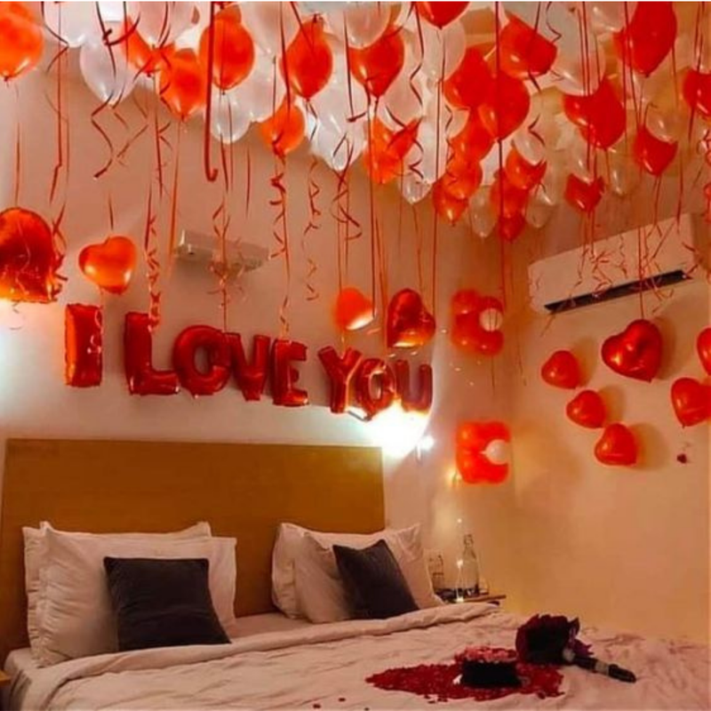 Intimate Romantic Room Romantic Red Room Decoration (Design #01) - Love & Romantic in Gurugram