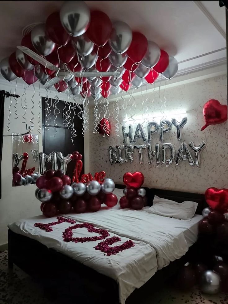 Intimate Romantic Room Romantic Red Room Decoration (Design #21) - Love & Romantic in Gurugram