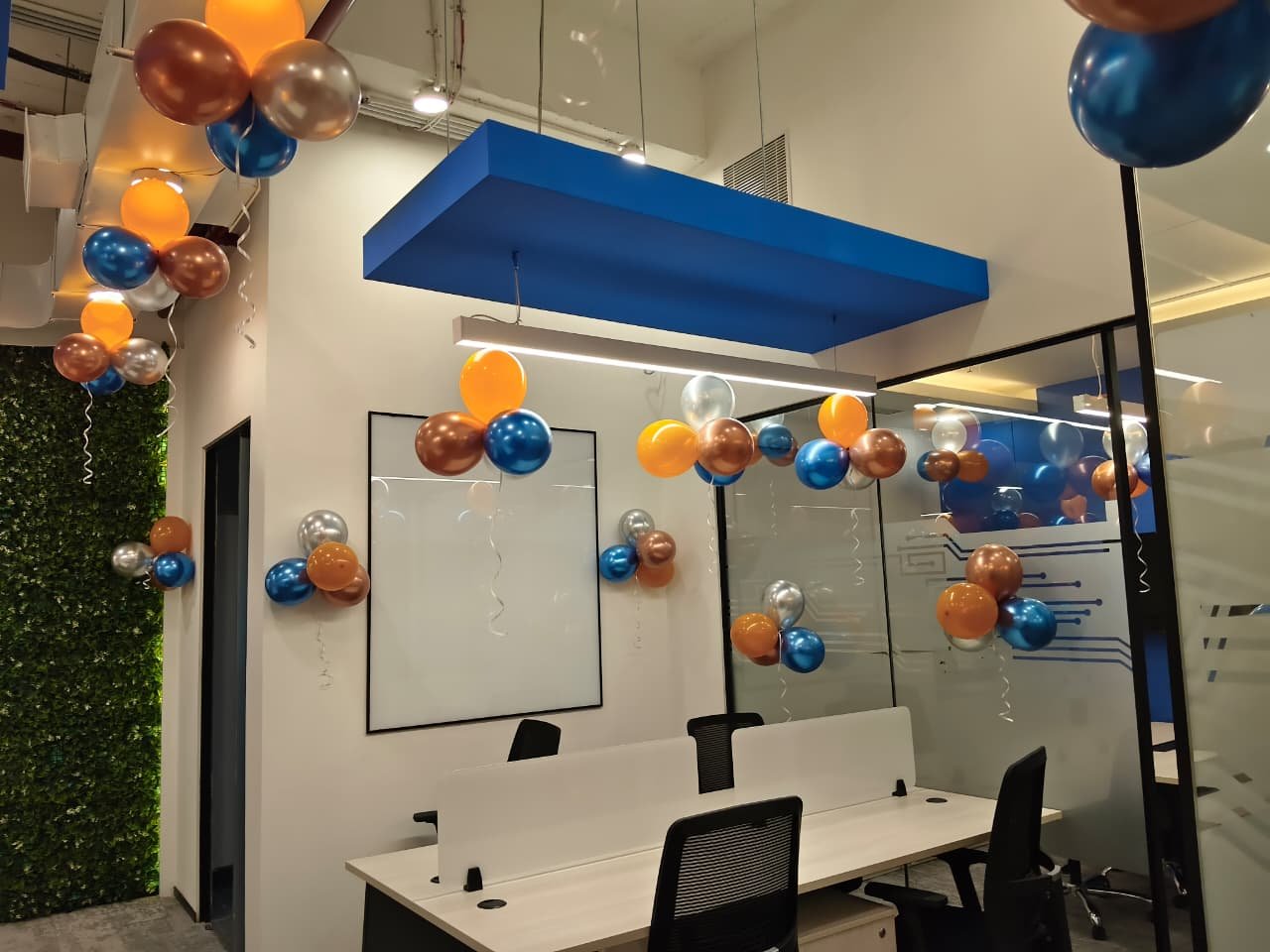 Corporate Milestone & Office Brand Color Themed Balloon Arch (Design #09) - Corporate & Business in Gurugram