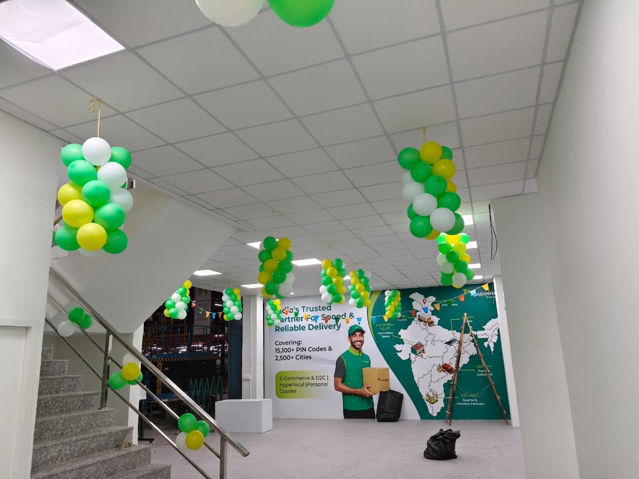 Corporate Milestone & Office Brand Color Themed Balloon Arch (Design #25) - Corporate & Business in Gurugram