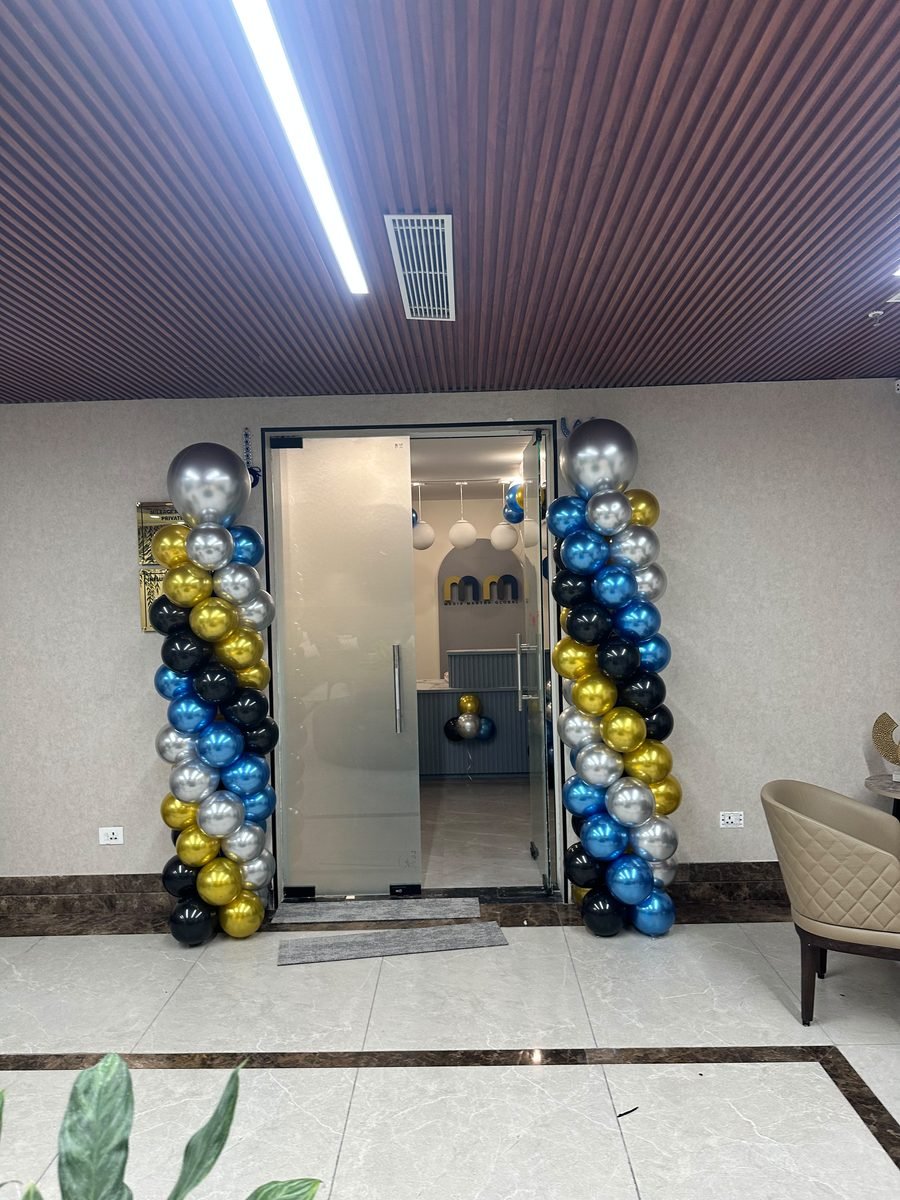 Corporate Milestone & Office Metallic Chrome Pillar Columns (Design #42) - Corporate & Business in Gurugram