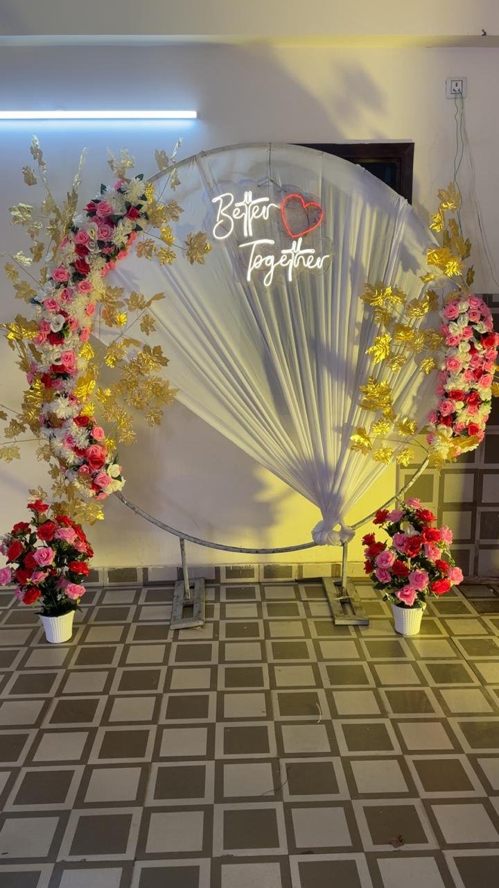 Elegant Roka & Engagement Rose Gold Luxury Balloon Ring / Hoop (Design #01) - Wedding & Pre-Wedding in Gurugram