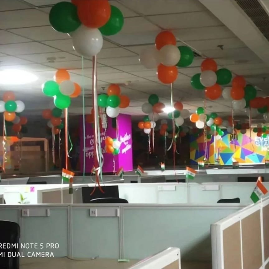 Patriotic Tri-Color National Pride Stage Decoration (Design #20) - Festivals in Gurugram