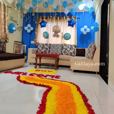 Welcome Baby Joy Cloud & Star Theme Welcome Board (Design #08) - Baby & Family in Gurugram