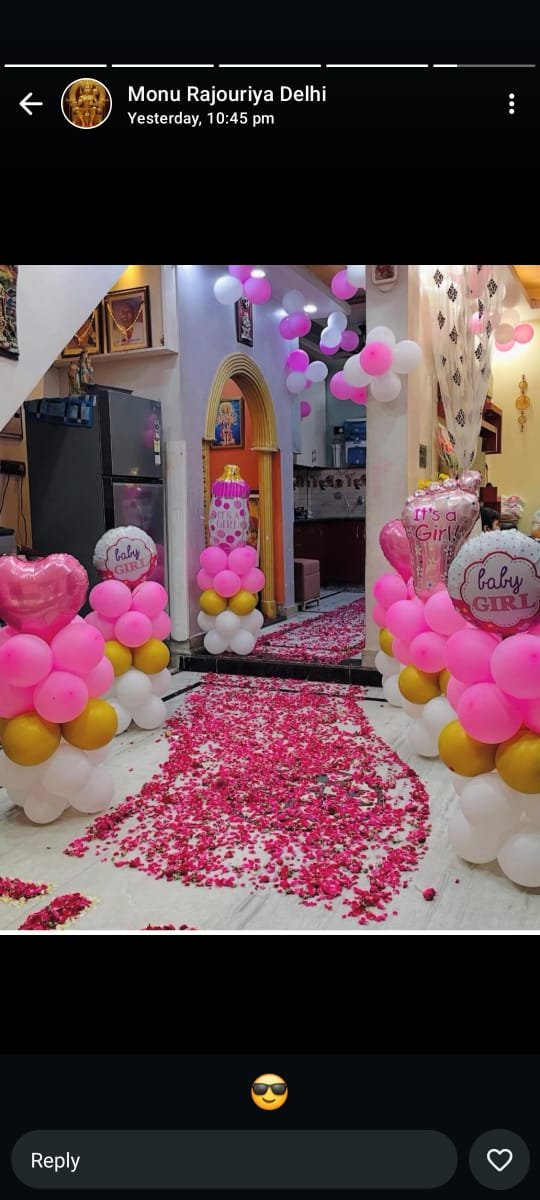 Welcome Baby Joy Pastel Blue Balloon Arch (Design #17) - Baby & Family in Gurugram