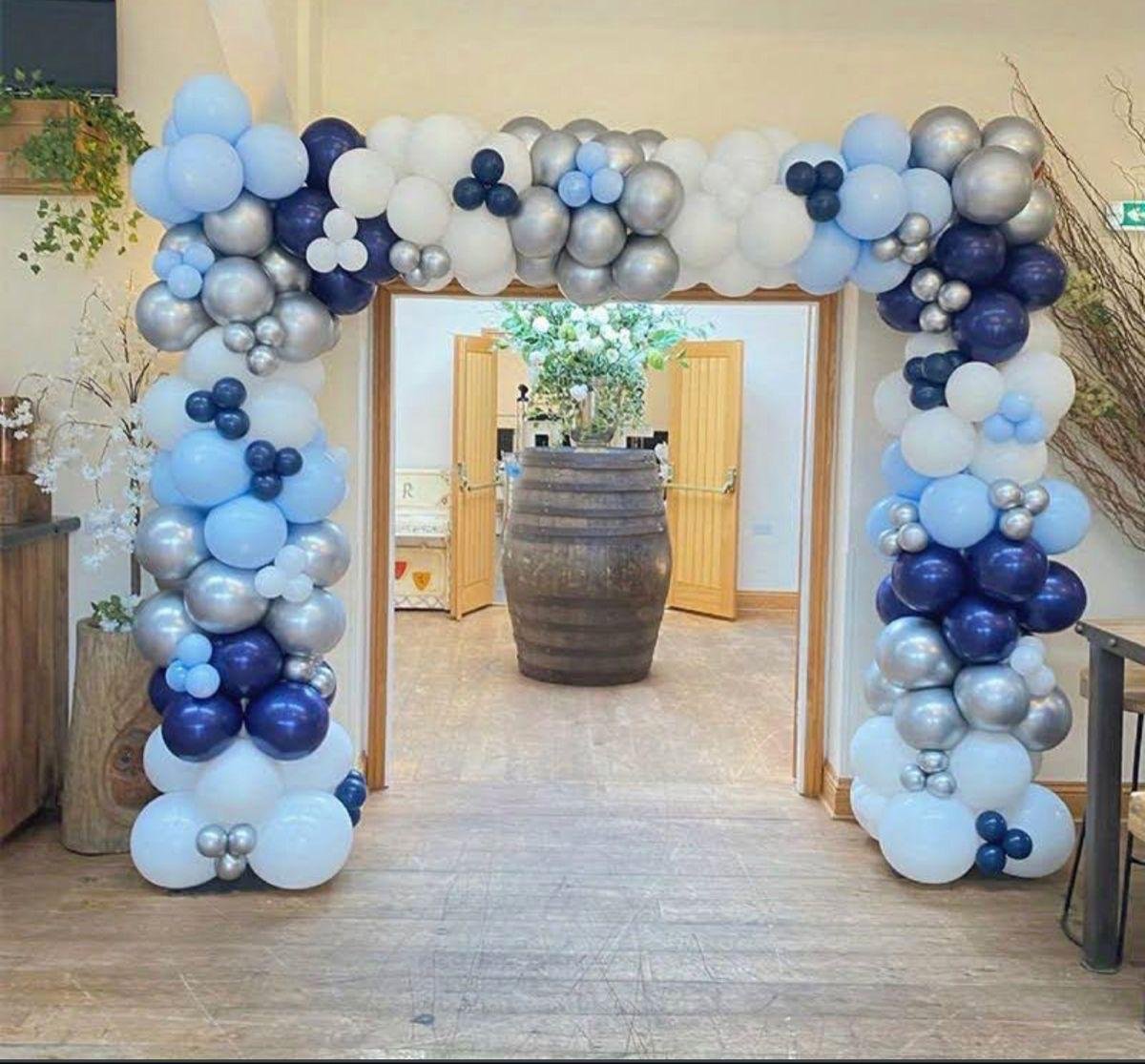 Welcome Baby Joy Pastel Blue Balloon Arch (Design #21) - Baby & Family in Gurugram