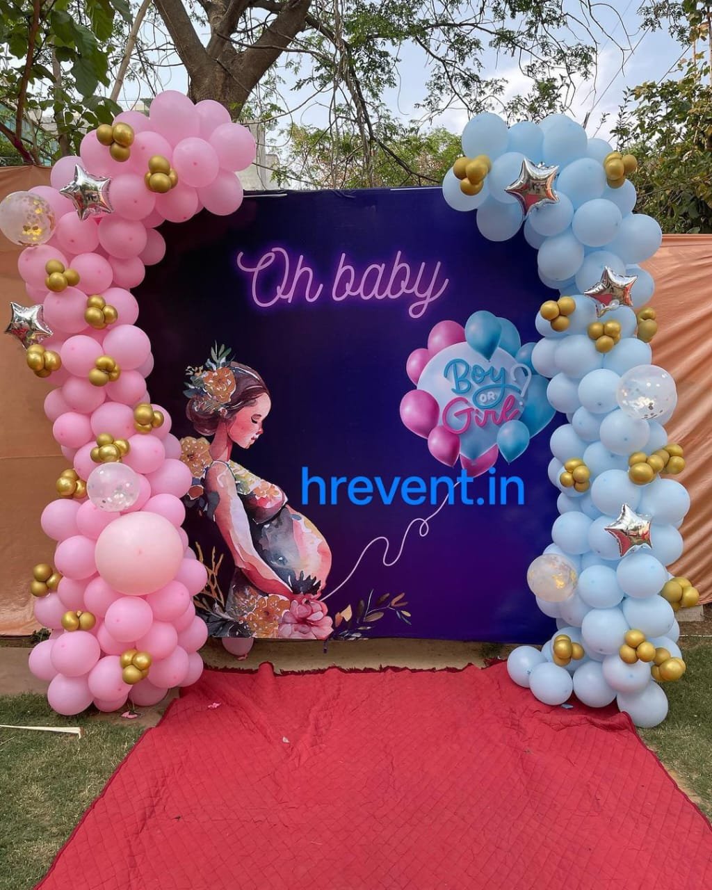 Welcome Baby Joy Pastel Blue Balloon Arch (Design #33) - Baby & Family in Gurugram