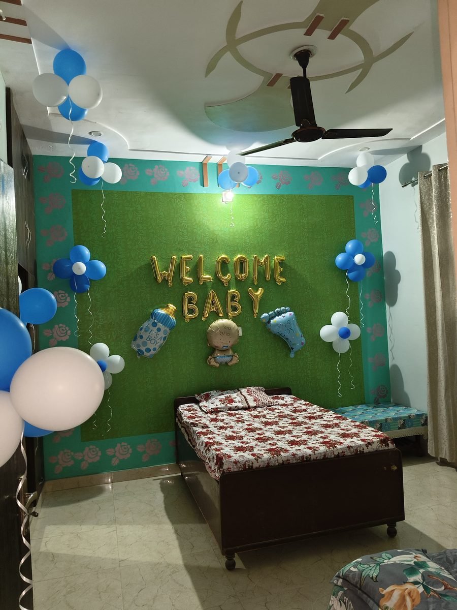 Welcome Baby Joy Pastel Pink Cradle Decoration (Design #62) - Baby & Family in Gurugram
