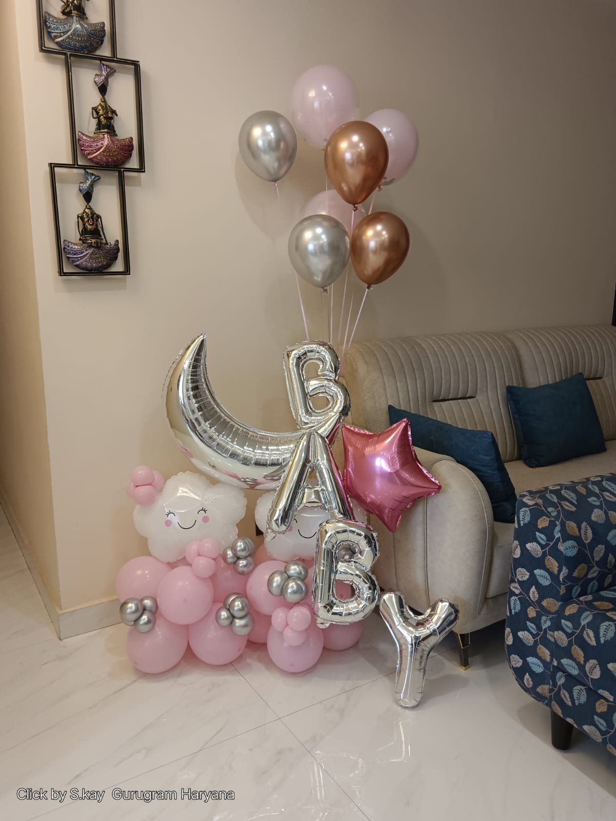 Welcome Baby Joy Cloud & Star Theme Welcome Board (Design #72) - Baby & Family in Gurugram