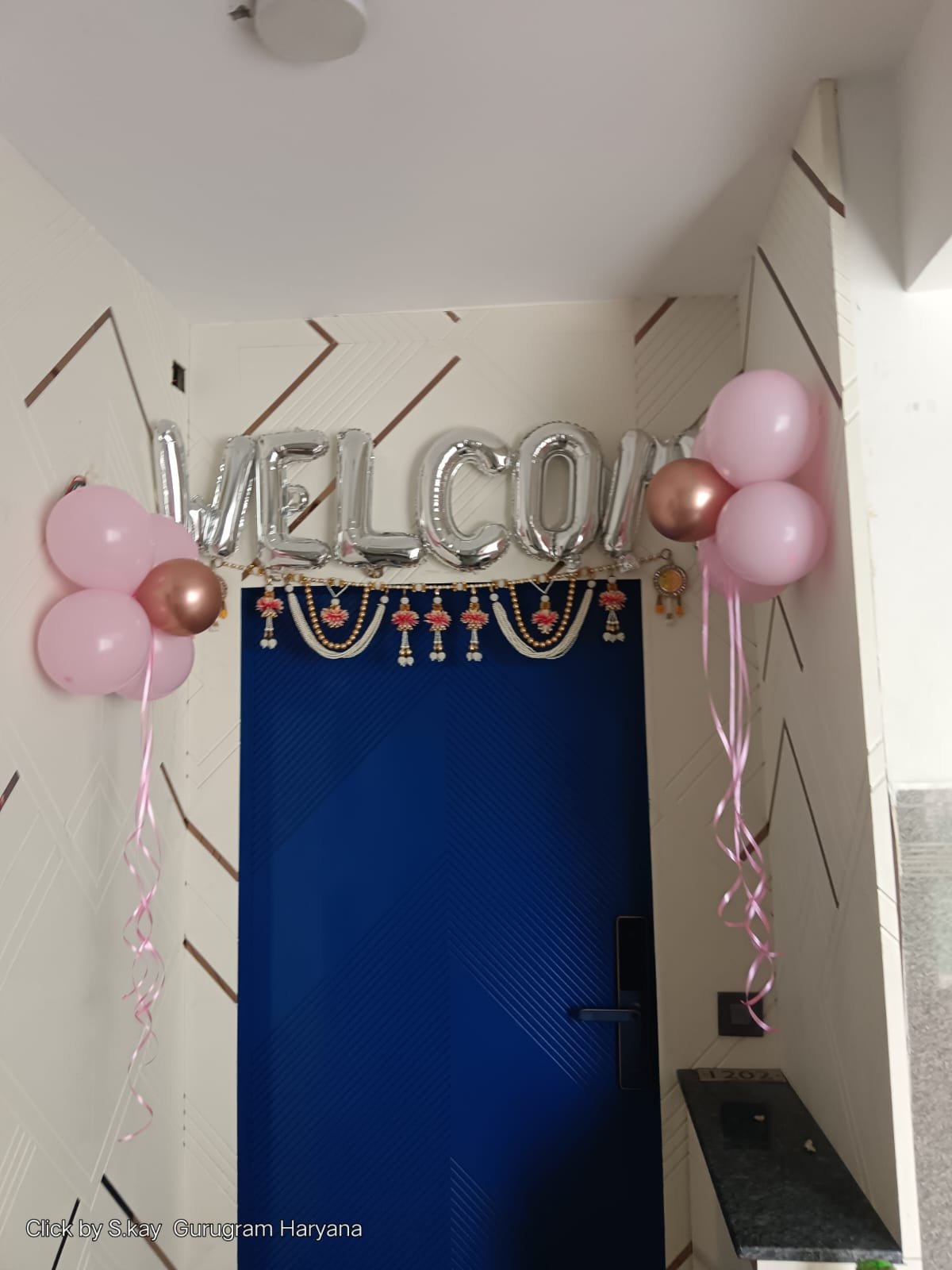 Welcome Baby Joy Pastel Blue Balloon Arch (Design #73) - Baby & Family in Gurugram